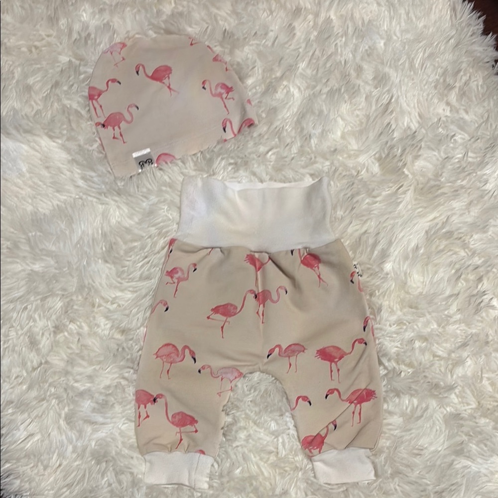 Small shop flamingo newborn set